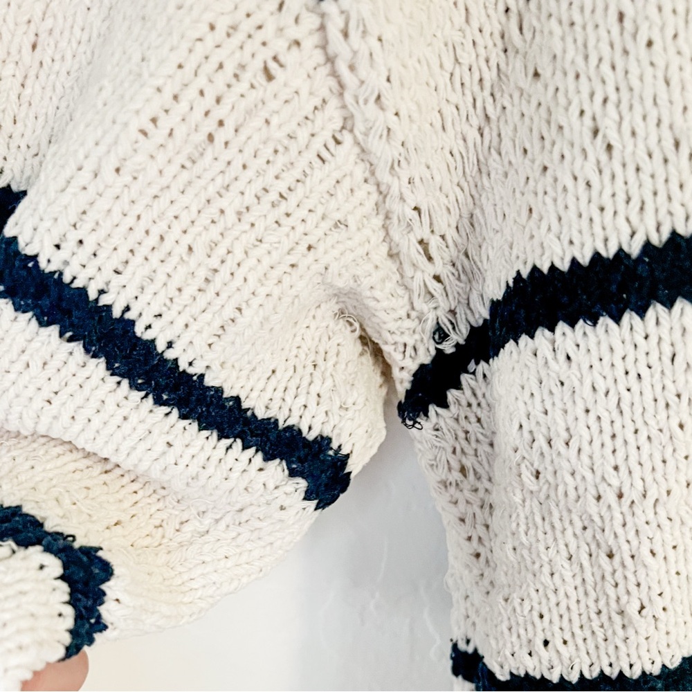 One Gray Day Chunky Cotton Sweater - Picture 2 of 8